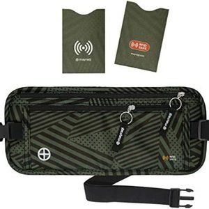 Money Belt for Secure Travel Concealed Travel Pouch w/RFID Blocking